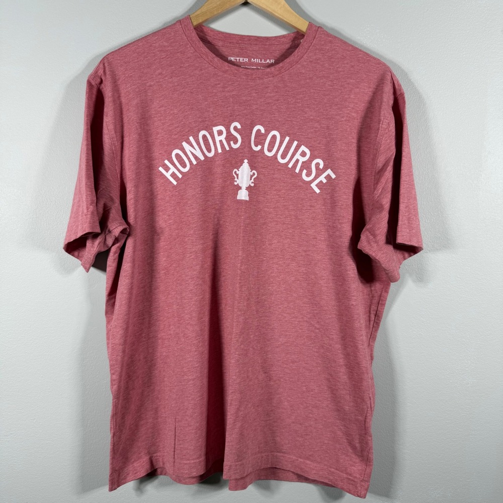 Peter Millar Honors Course Trophy Graphic T-Shirt Red Heather Large